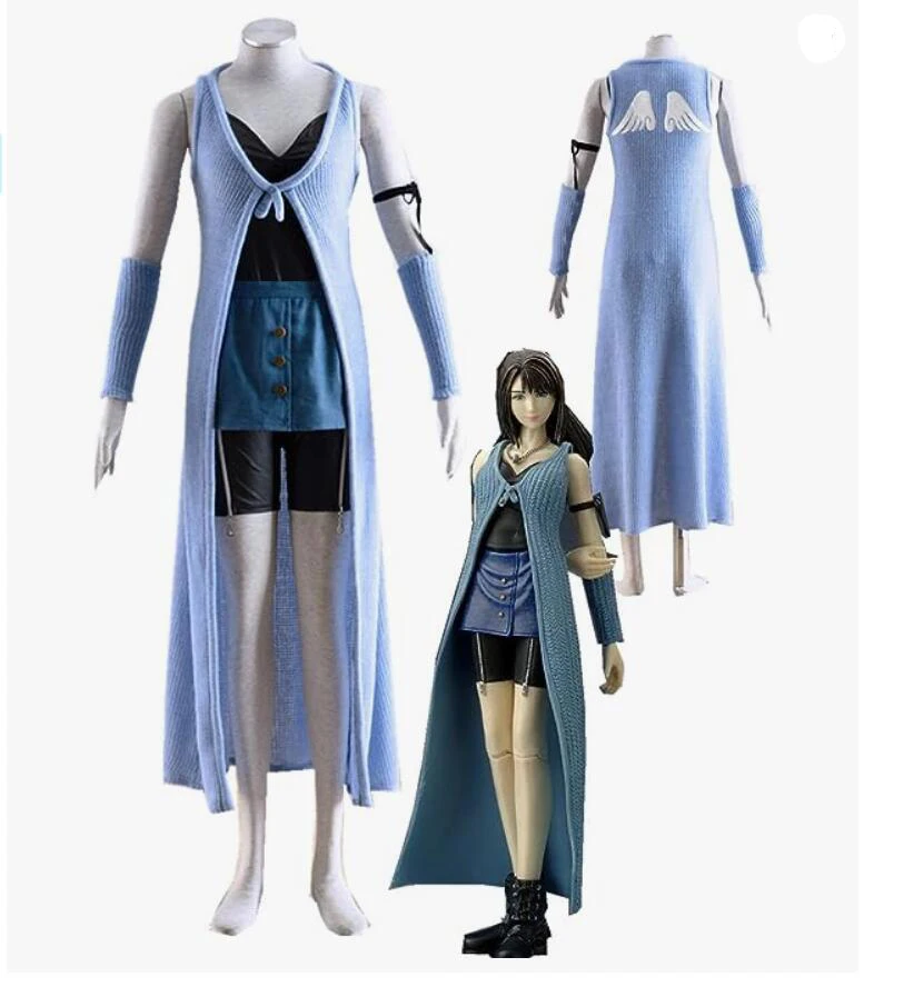 

Anime Cosplay Final Fantasy Rinoa Heartilly Cosplay Costume Full Set Womens Cloak coat Skirt Uniform Suit Halloween Outfit