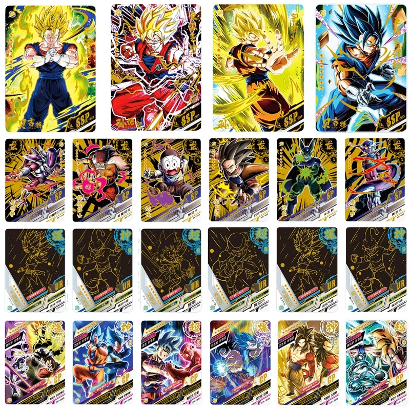 Juego de cartas de Dragon Ball para niños, juguete de colección, Son Goku, Saiyan, Vegeta, Anime Trading Battle Booster Box