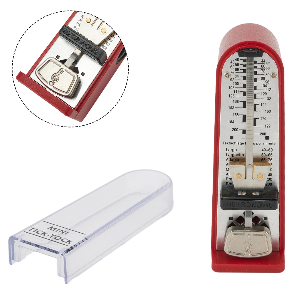 

For Piano Guitar For ViolinUkulele Metronome Mechanical 11Cm Metal&Plastic Mini Portable Metronome Train Music Speed Quality