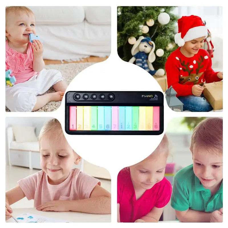 Keyboard Piano For Kids Light Piano Toy Touch Screen Electronic Kids Keyboard Interactive Educational Music Toy Portable Musical