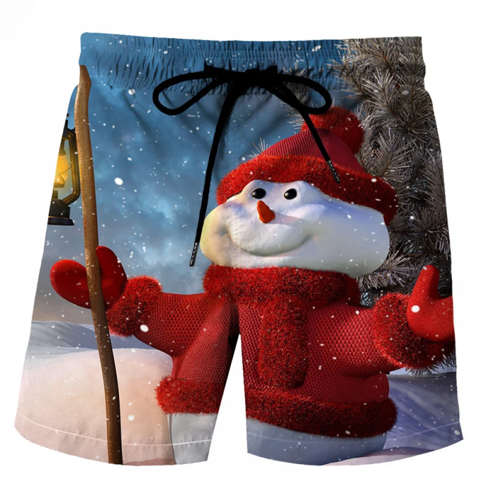 thumbnail image 1 of Pantalones de playa navideños para hombre, bañadores de secado rápido con forro de malla, pantalones cortos de tabla de verano para hombre, bañadores, calzoncillos, pantalones de gimnasio, 1 of 5