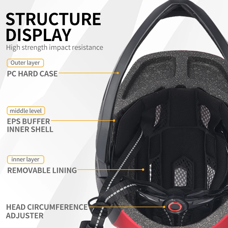 Eastinear2023 High Quality Children's Bicycle Helmet Full Face Detachable Outdoor Sports Skateboard Roller Skating Riding Helmet 5