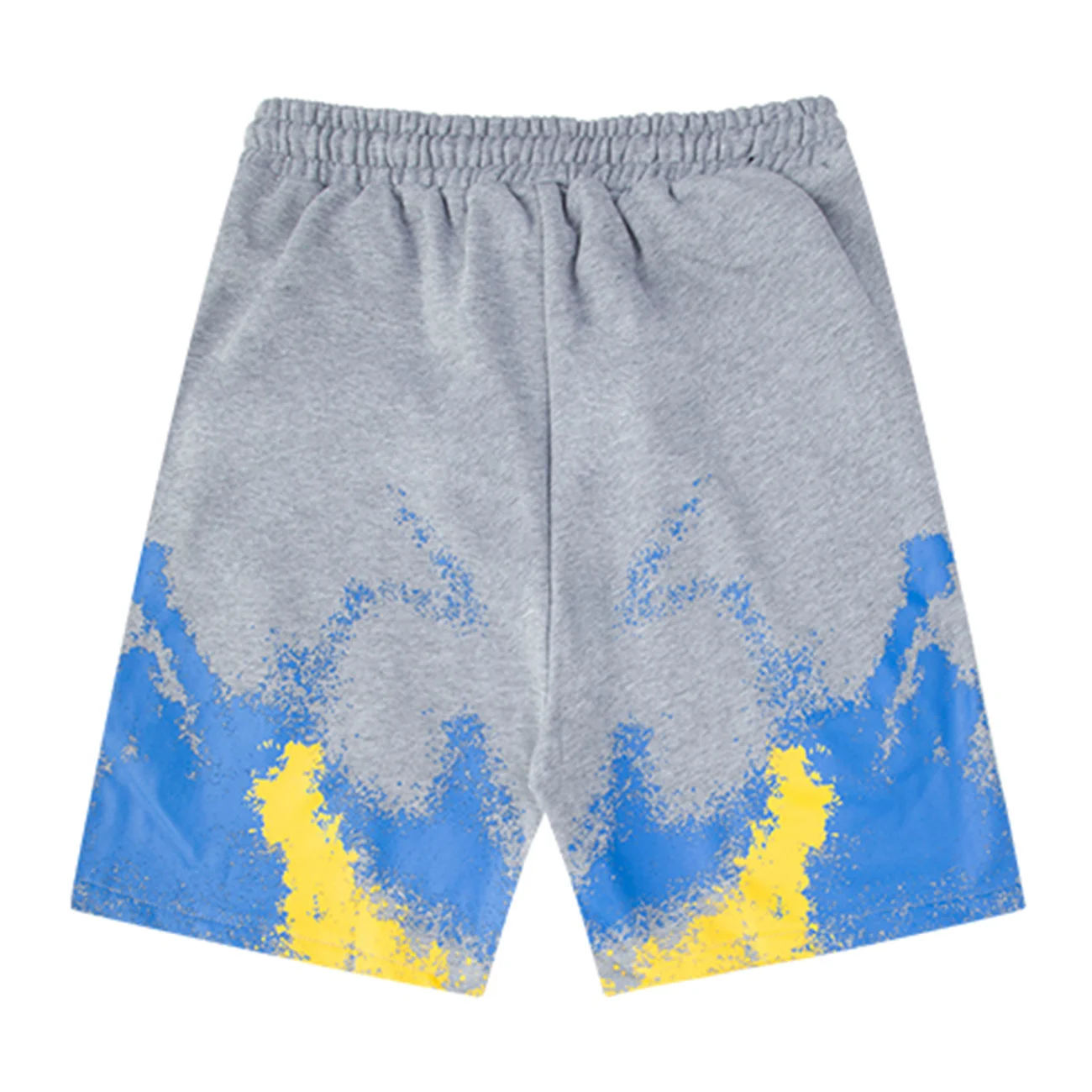 

Шорты-карго мужские большого размера в стиле хип-хоп, уличная одежда, джоггеры с карманами, мешковатые брюки, повседневные короткие штаны с симметричными брызгами чернил, лето 2022