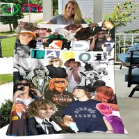 Fashion Pop Singer The Kid L-LAROI Four Seasons Blanket Sofa Cover Travel Bed Plush Blanket Travel Office Break Blanket Gift 2