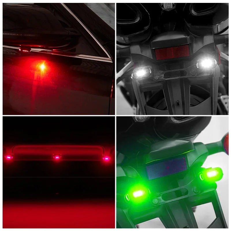 Lumière Stroboscopique LED USB Anti-Collision pour Drone, Vélo, Moto - 7 Couleurs avec Télécommande