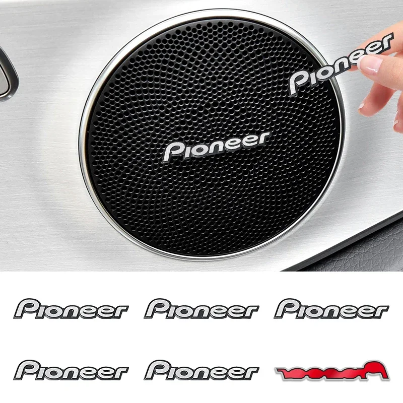 5pcs/10pcshigh-qualityMetalpioneerlogocarHi-FiSpeakeraudioSpeakerBadgestereoEmblemstickerAutostylingaccessories