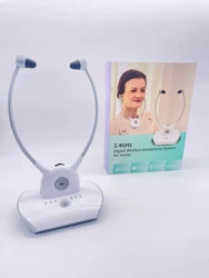 Artiste APH100 TV hearing aid earphone Wireless 2.4G HIFI TV Headphones Listening Headsets System For Seniors