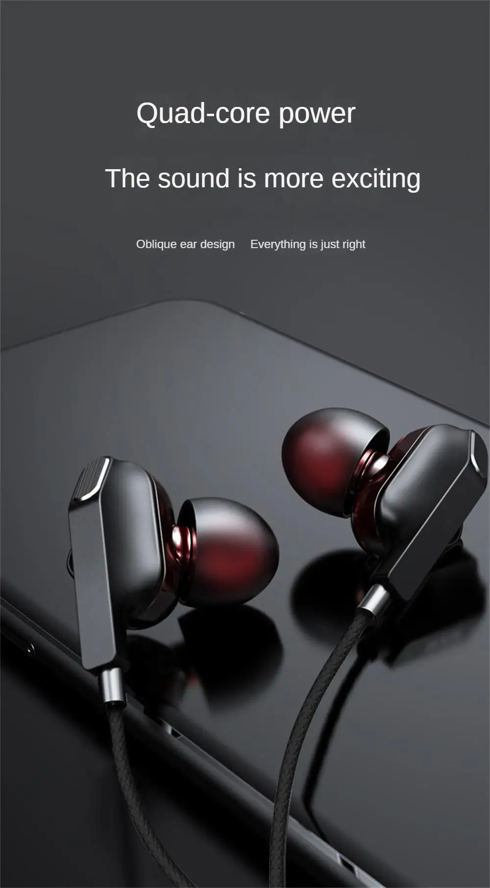 Quad Driver wired Earphone | Techtrix.lk | Power of sound