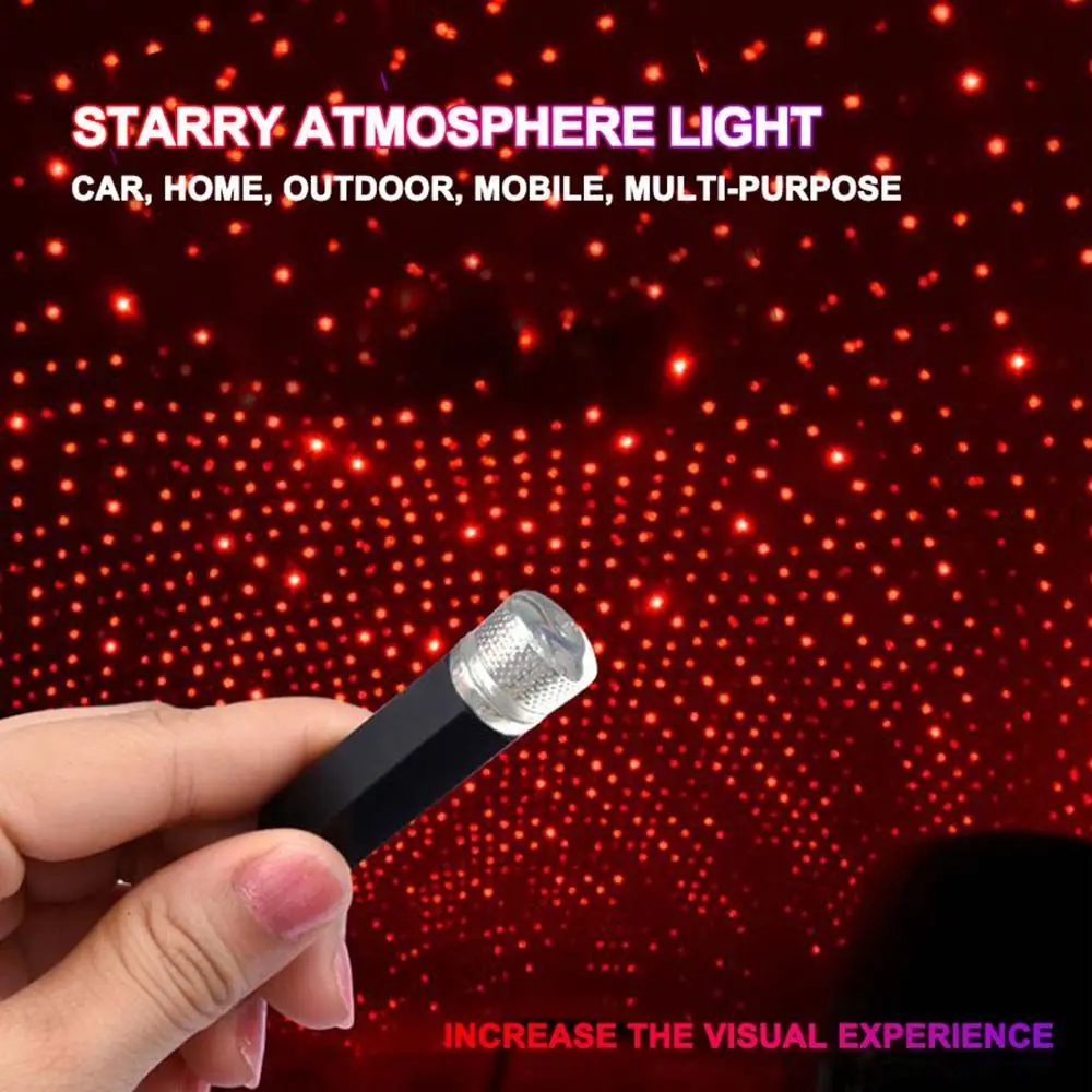 Usb Mini Sky Star Projector Auto Interior Light Atmosphere Lampada Ambientale Star Night Light Usb Led Light Luce Decorativa
