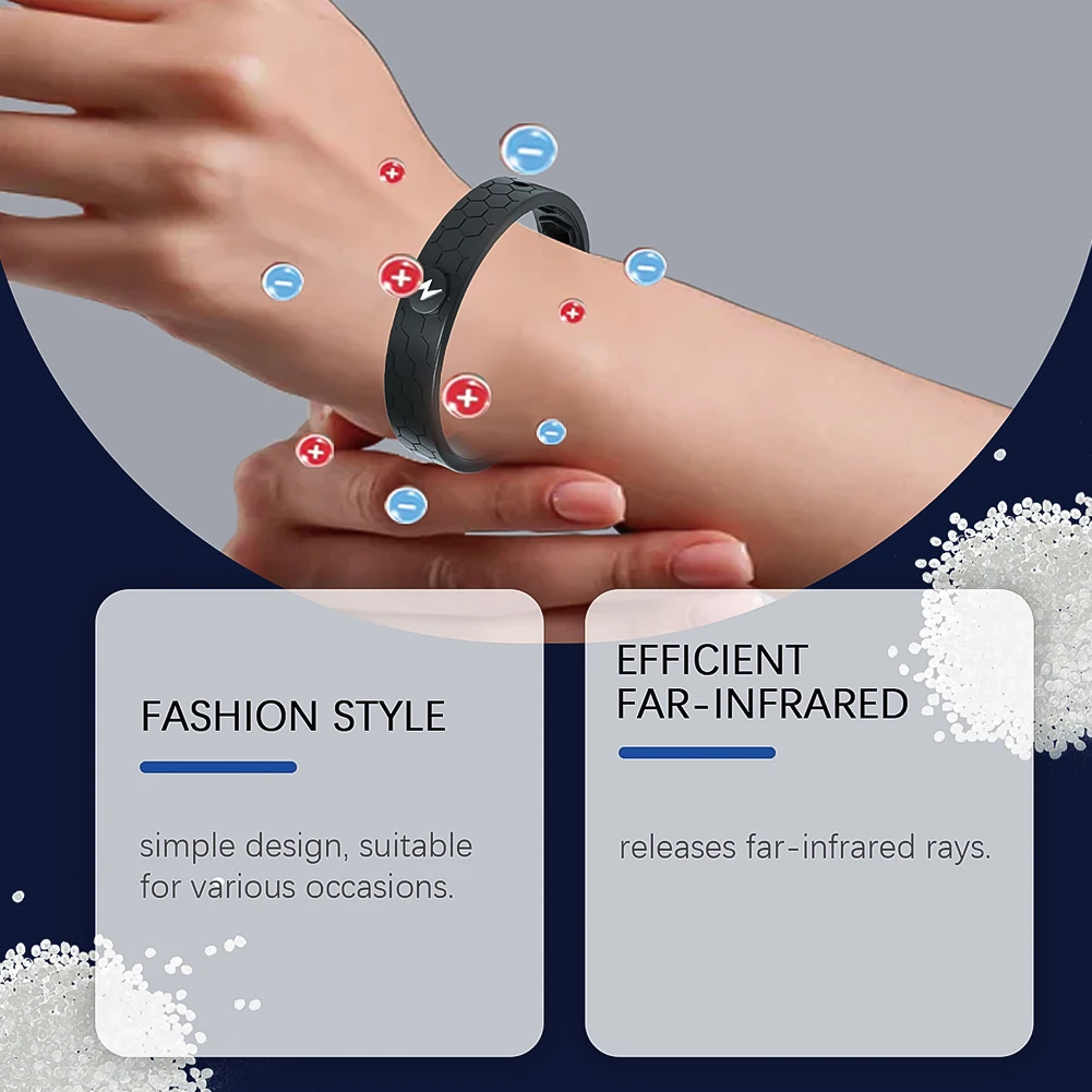 1Pc Wrists Relaxation Bracelet Hands Numb Arthritis Pain Relief Massage Anti Fatigue Promote Blood Circulation Unisex
