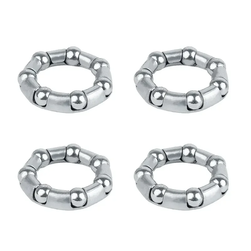 Ball Retainers 4pcs Bicycle Fork Hub Bottom Bracket Bearing Kids Bike Pedal Scooter Axle Spindle Bracelet Heat Treated