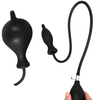 Inflatable Anal Plug Dildo Vibrator Expandable Pump Vagina Dilator Max 12cm Adult Sex Toys Men Women Huge Anus Balls Butt Beads 2