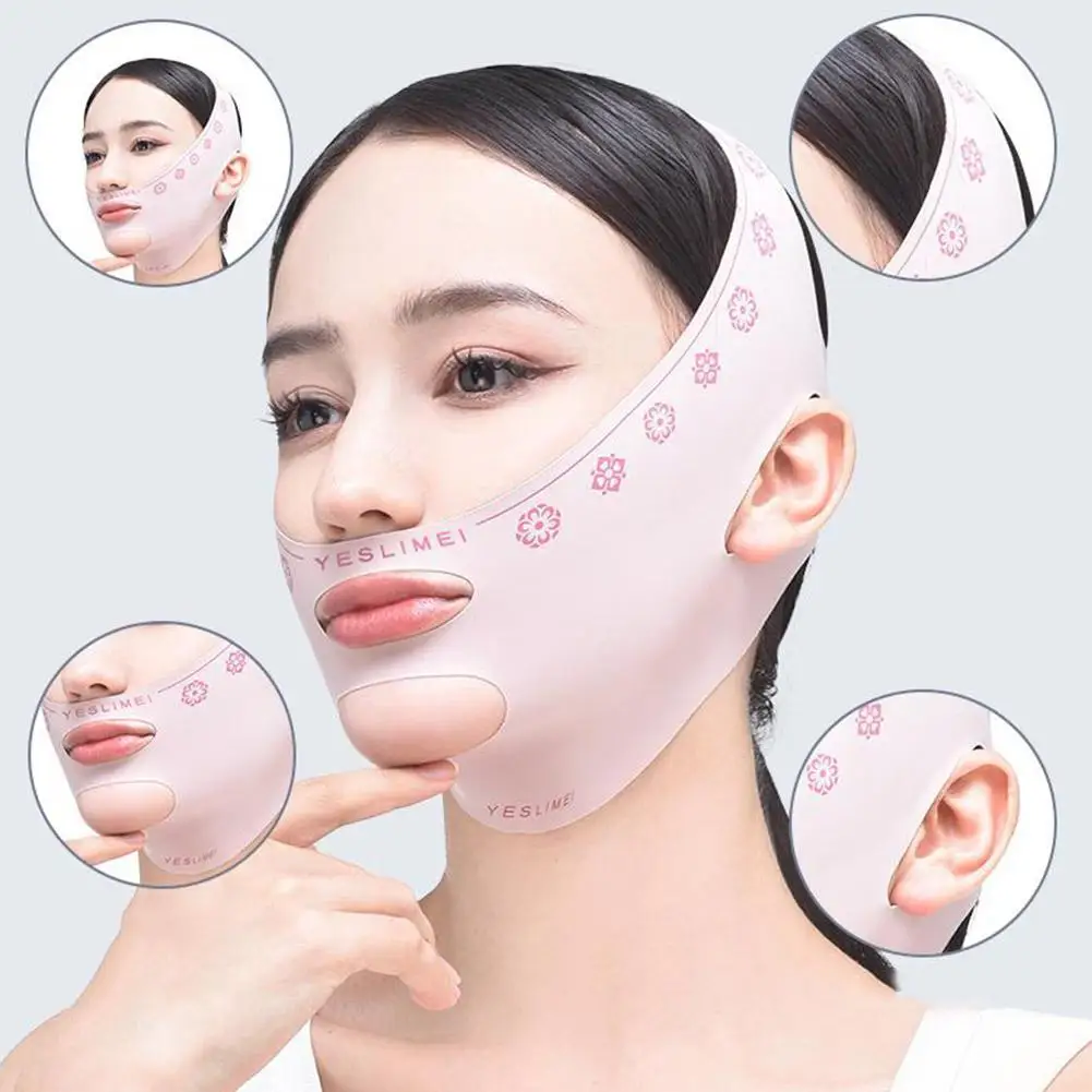 Riutilizzabile Mento Guancia Fasciatura Dimagrante V Shaper V Line Lifting Mask Face Lifting Fascia Antirughe Fascia Sleeping V Mask Bandage