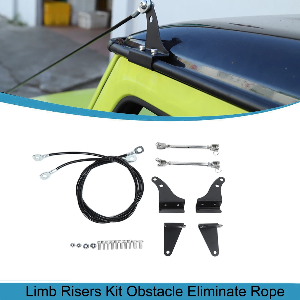 

Car Limb Risers Kit Obstacle Eliminate Rope Protector for Suzuki JImny 2019 2020 2021 2022 2023 JB64 JB74 External Accessories