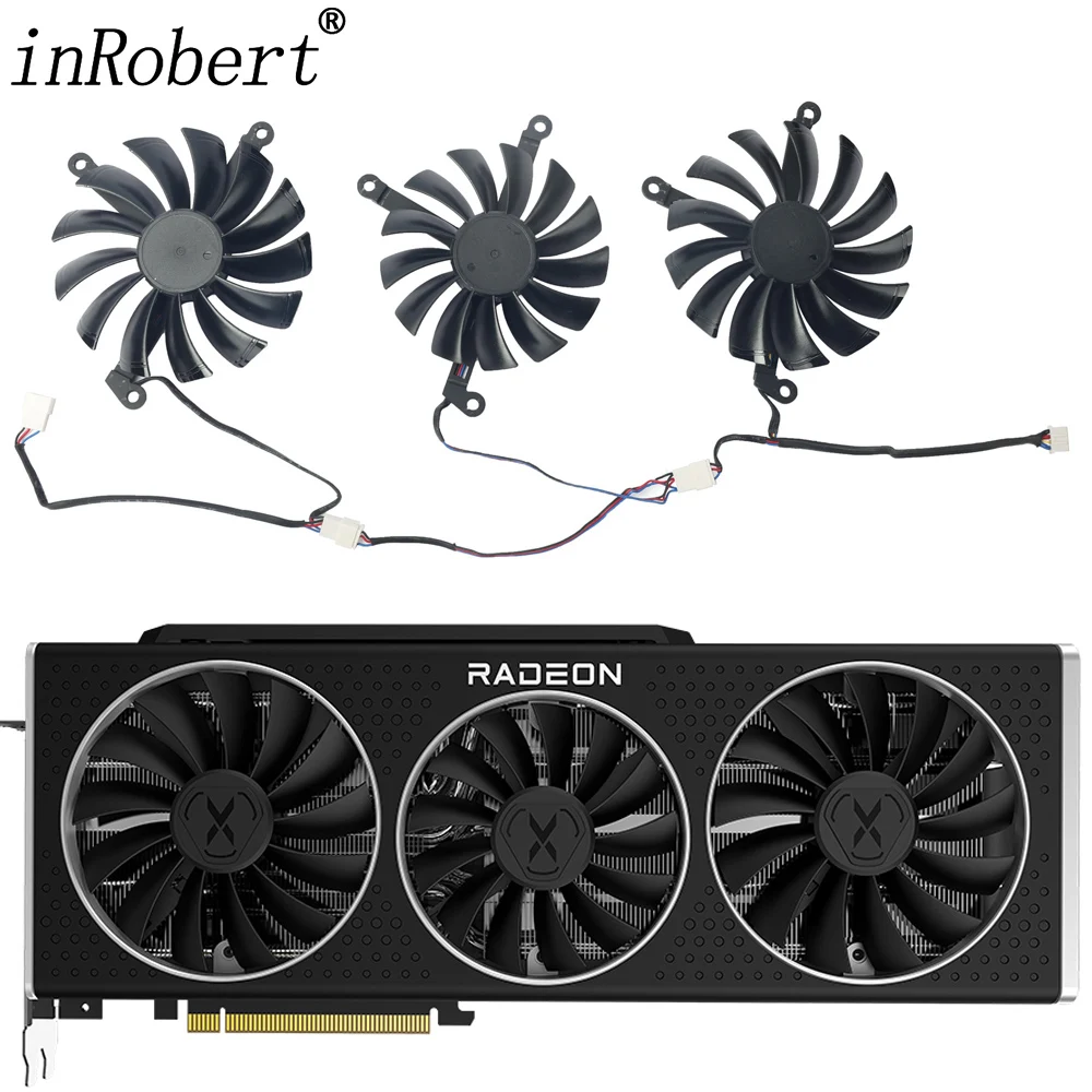 Ventola Della Scheda Video Muslimex Da 87Mm Per Xfx Speedster Qick 319 Amd Radeon 6800 6900 Xt Core Ultra Gaming Ventola Di Raffreddamento Della Sched