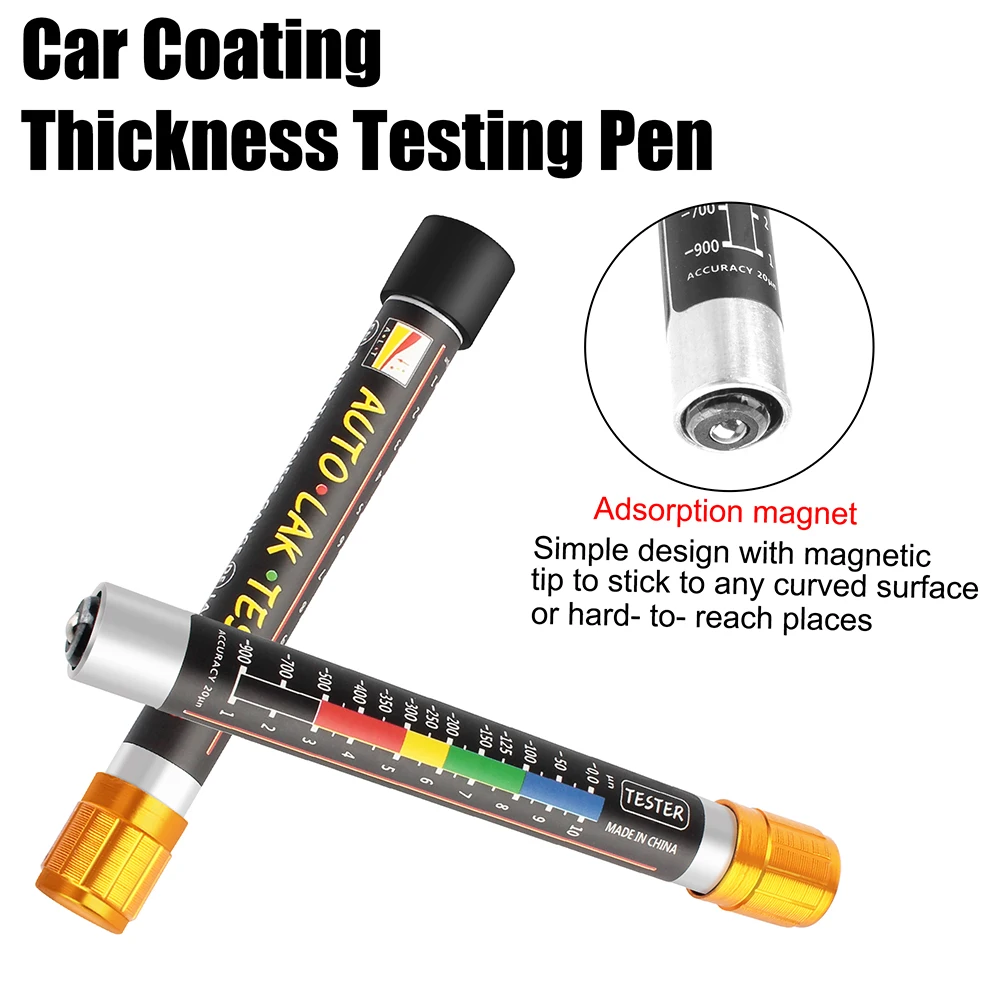 

Coating Tester Meter Paint Thickness Tester Waterproof Car Paint Pen Portable 1 PC Car Coating Thickness Testing Pen