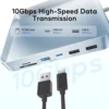 PULWTOP USB Hub iMac Accessories for  iMac 24 inch 2021/2023/2024 with USB C 10Gbps, Docking Station Support Expand M.2 SSD 4