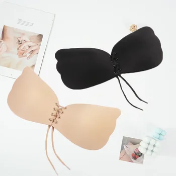 Reggiseno push up senza spalline autoadesivo senza cuciture Reggiseno push up senza fili su lingerie sexy Reggiseno sexy in silicone invisibile per donna ragazza 1