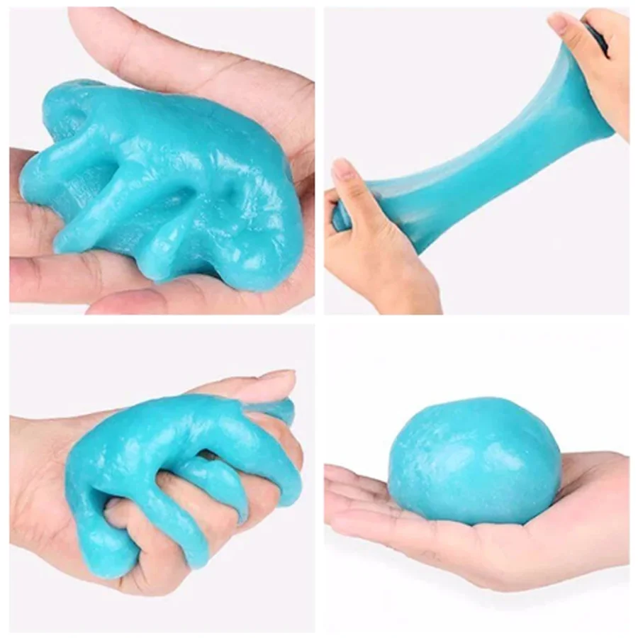 Car Cleaning Gel Air Vent Dashboard Laptop Keyboard Magic Car Wash Interior Dust Dirt Mud Gap Reusable Cleaning Wash Tool