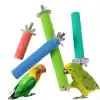 Pet Claw Grinding Stick Bird Cage Perch Stand Stick Parrot Stand Rod Claw Grinding Cleaning Toy Bird Perch Stand Random Colors 1