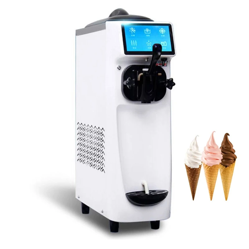 

Commercial Ice Cream Machine Automatic Small Soft Ice Cream Makers Stainless Steel Sundae Ice Cream Vending Machine