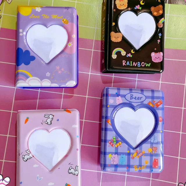 3Inch Kpop Card Bain Bindoon Carifor Fotóalbum Heart Love Hollow 40 Zsebek Név Kártya Könyv Photocard Id Tartó - Image 3