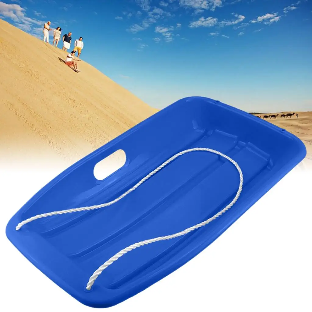 Solid Snow Sled, Snow Sled Adults Flyer Flying Toboggan Sledge Pull Rope and s