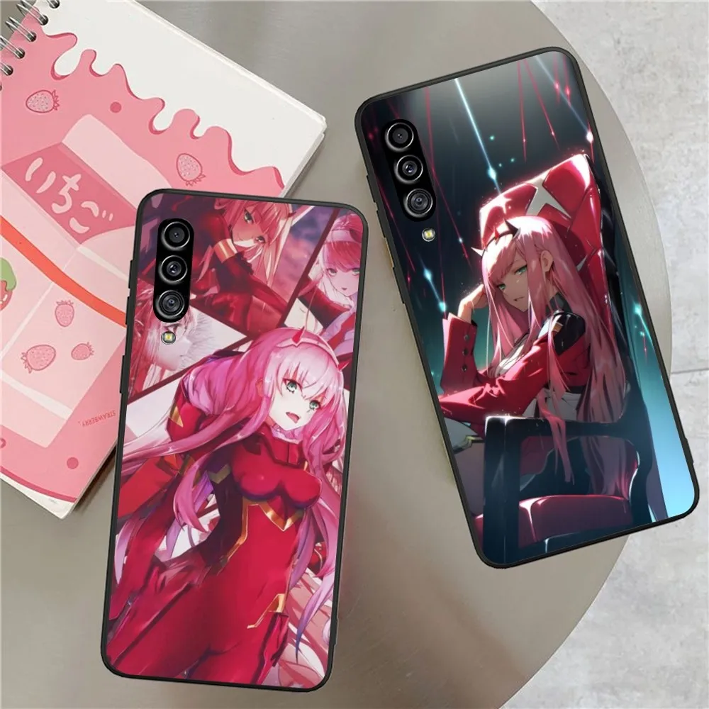 Custodia Per Cellulare Anime Zero Two Per Samsung Galaxy S24 S23 S22 S21 S10 S9 S8 Plus Cover Morbida Ultra Nera Per Telefono Funda