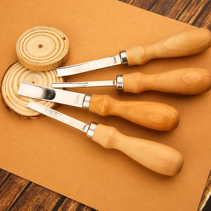 4/6/8/12mm Leathercraft Edge Beveler Leather Craft Skiving Beveling