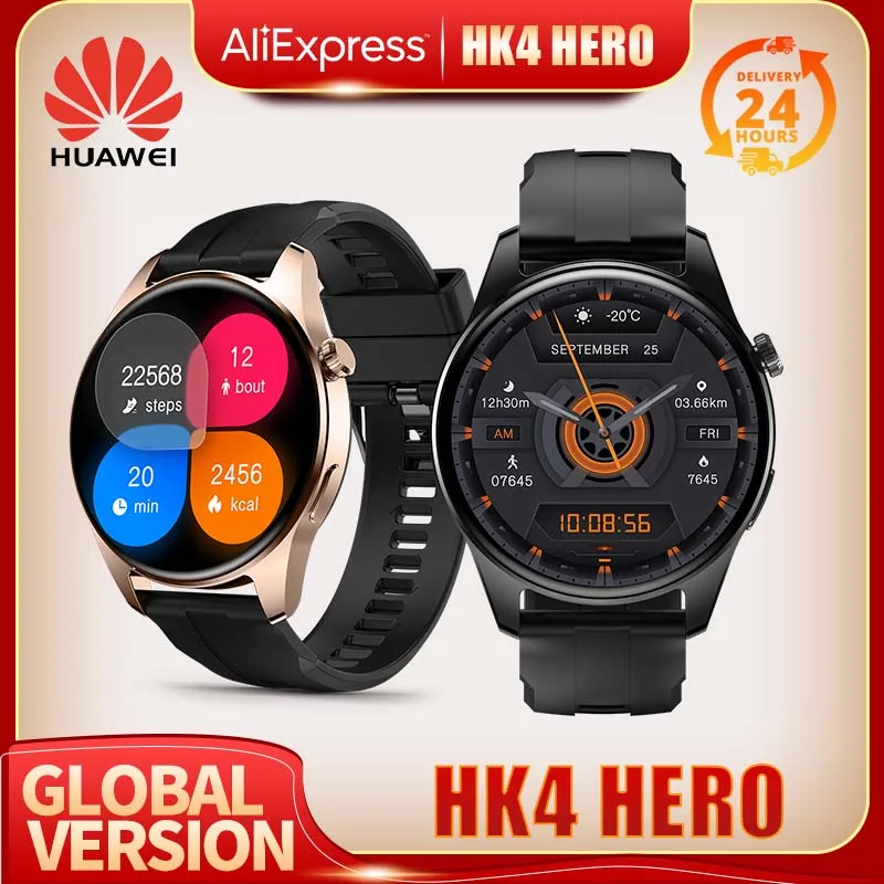 Huawei HK4 Hero Smart Watch 2023 Pro Max torcia Fitness Sport frequenza