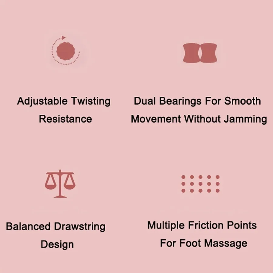 Waist Twisting Machine, Waist Whisper with Resistance Bands and Foot Massage, Home Fitness Equipment, Exercise Twist Board for S