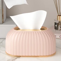 1 Piece Of Household Extraction Paper Box, With Spring, High Appearance Level, Light Luxury, Living Room, Desktop, Tissue Box 2