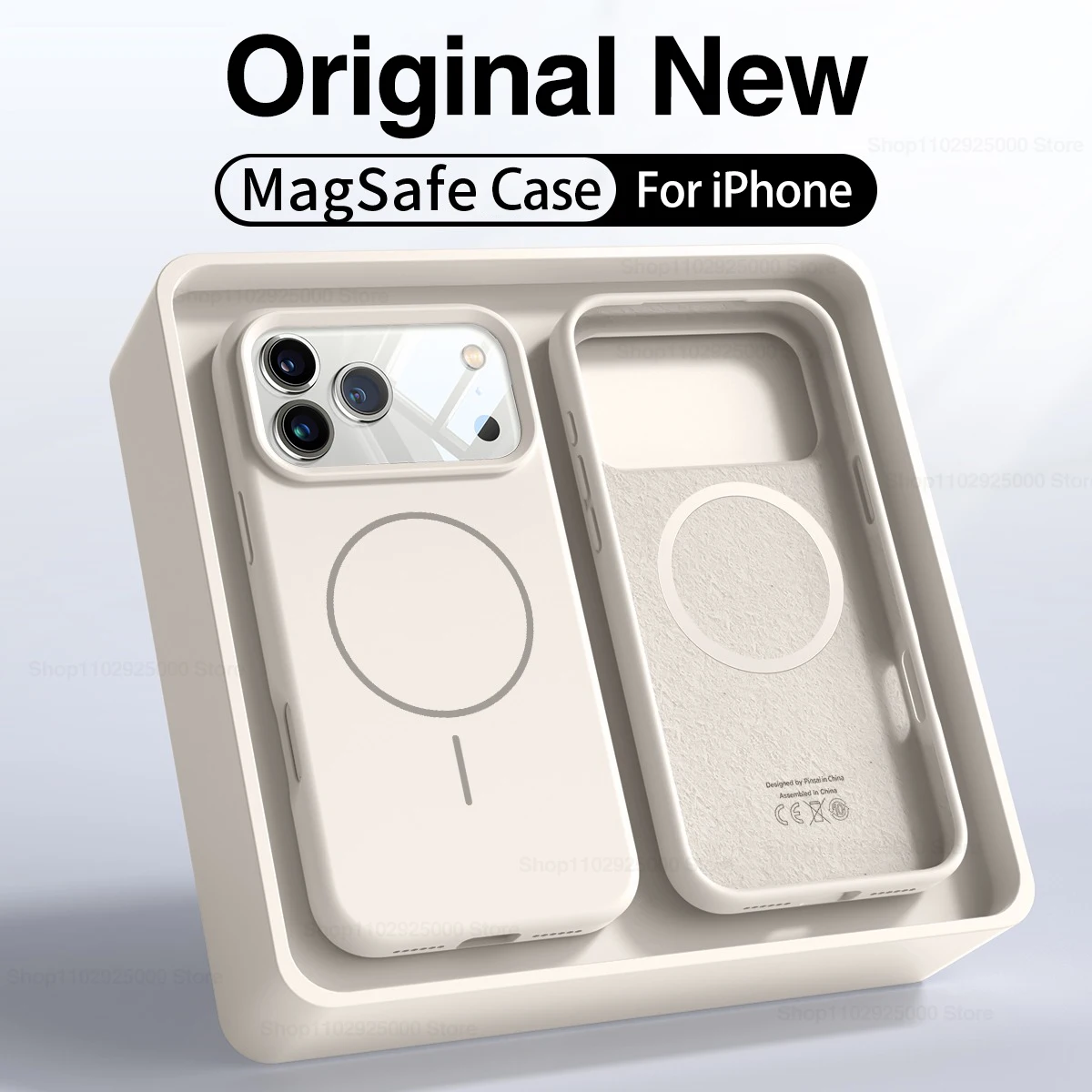 Magnetic Liquid Silicone Shockproof Phone Case with Magsafe Compatibility
