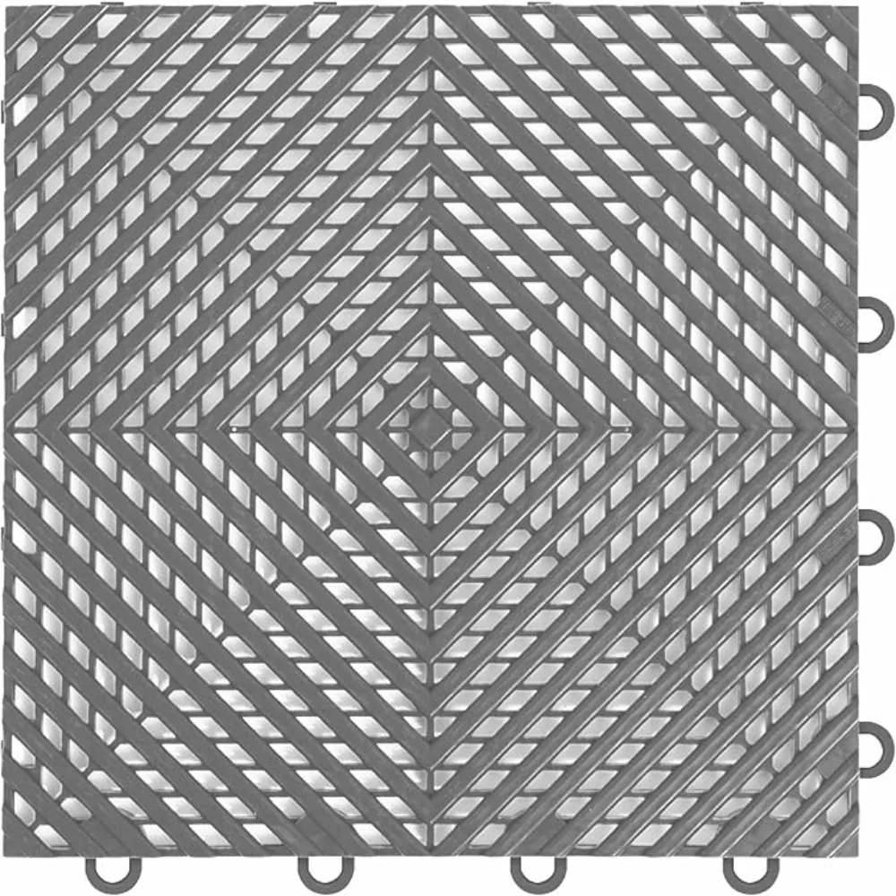 Garage Floor Tile 52 Tiles 12"x 12" Snap-Together Garage Flooring Tiles Exterior Terrace Floor Deck for Outdoor Vented Garden
