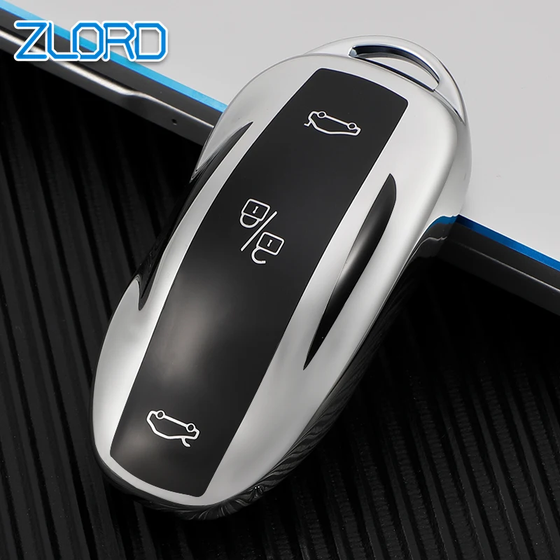 Auto Per Tesla Model 3 Model Y Model X Model S Tpu Car Smart Key Cover Case Fob Key Shell Bag Holder Protector Accessori
