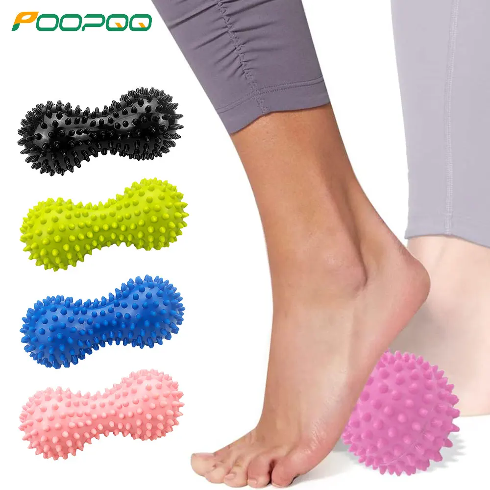 Peanut Foot Massager Ball Spiky Deep Point Massage For Heel Foot Arch Neck Pain Relief massage balls