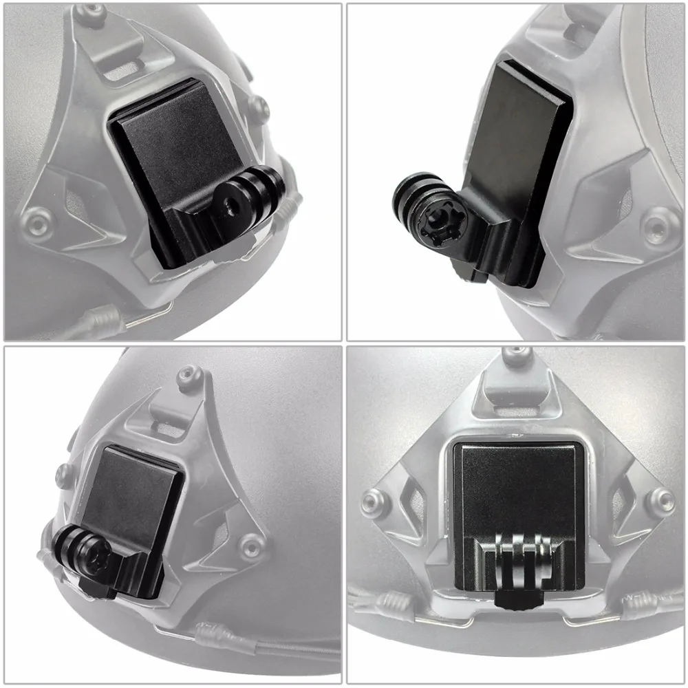 Helm Fix Halterung Basis Halter Adapter für Gopro Hero 13 12 11 10 DJI Action Yi 4K Motorrad Reiten Klettern Racing Sport Kamera – Detail 5