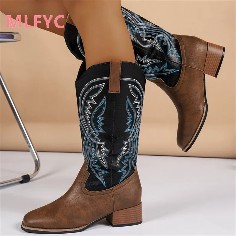 

Western Boot Autumn New Knight Short Boot cowboy boots chealsea boots women botin de charol mujer