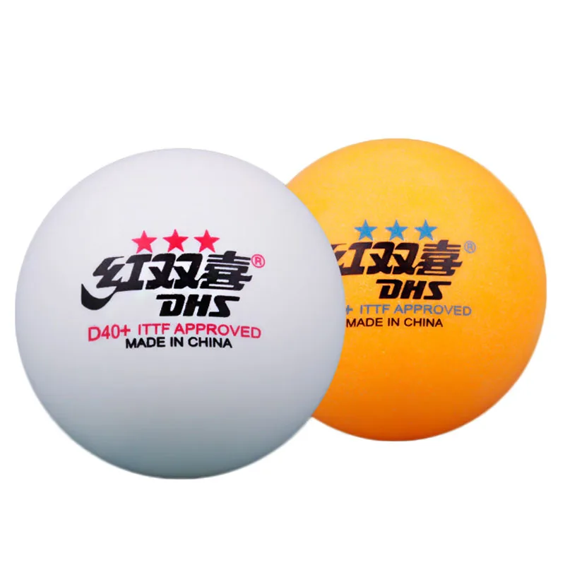 Originele Dhs 3 Sterren Tafeltennisballen D40 + Abs Nieuw Materiaal 10 Stks/doos Pingpongballen Met Naad Ittf Goedgekeurd Voor Training