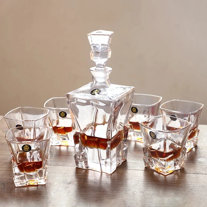 Wine Aerator Pourer Whiskey Decanter Set Wine Aerator Decanter EWAYS-Crystal Glass Bottle, Wine Decanter, Whiskey, Liqour Pourer, Home Bar Vodka Beer Bottle Jar, JR