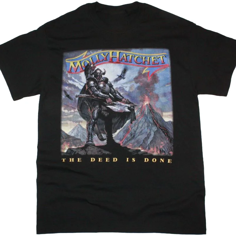 Molly Hatchet The Action Is Done 1984 T-Shirt Nera Fullsize