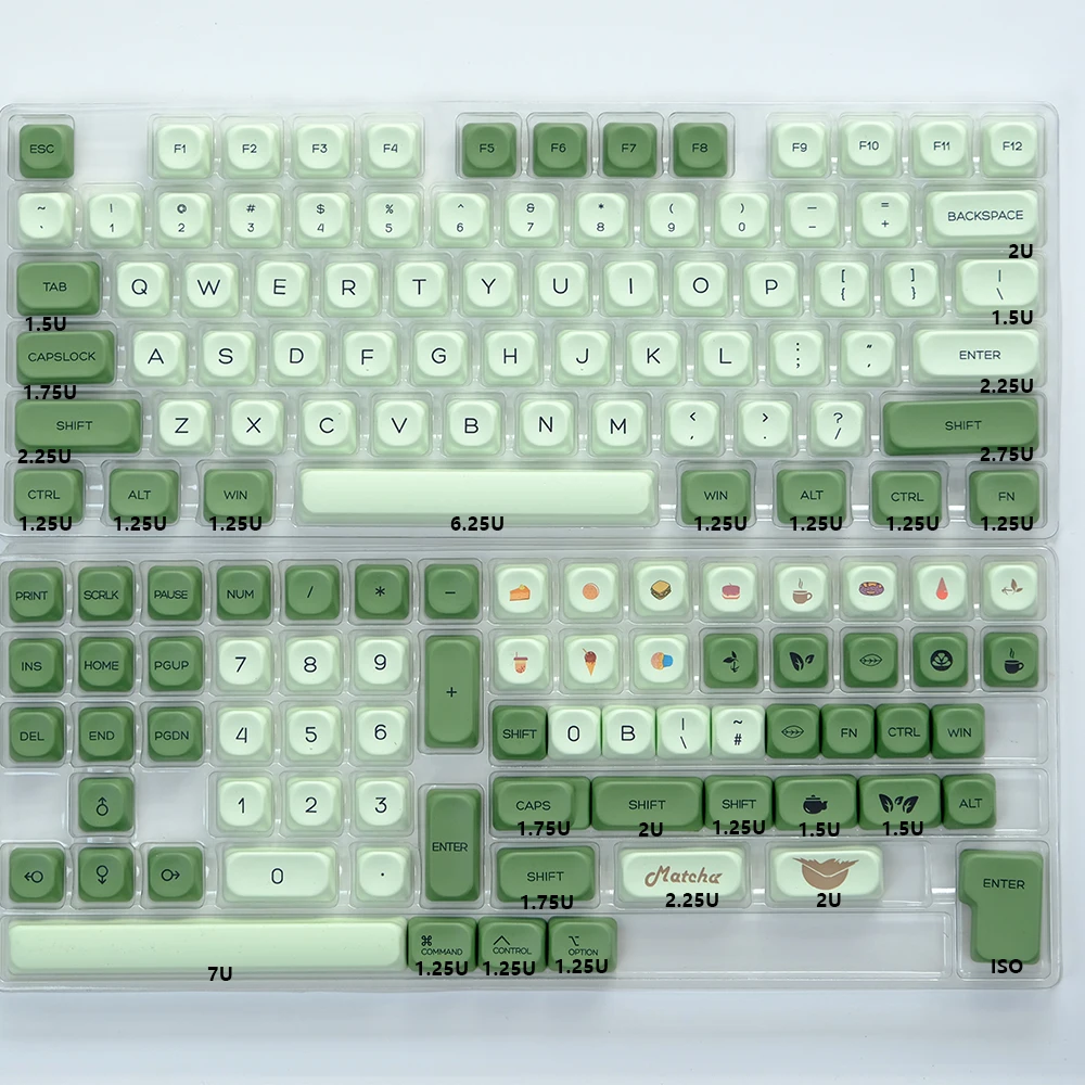 KBDiy-KOA perfil PBT Keycaps para teclado mecânico,