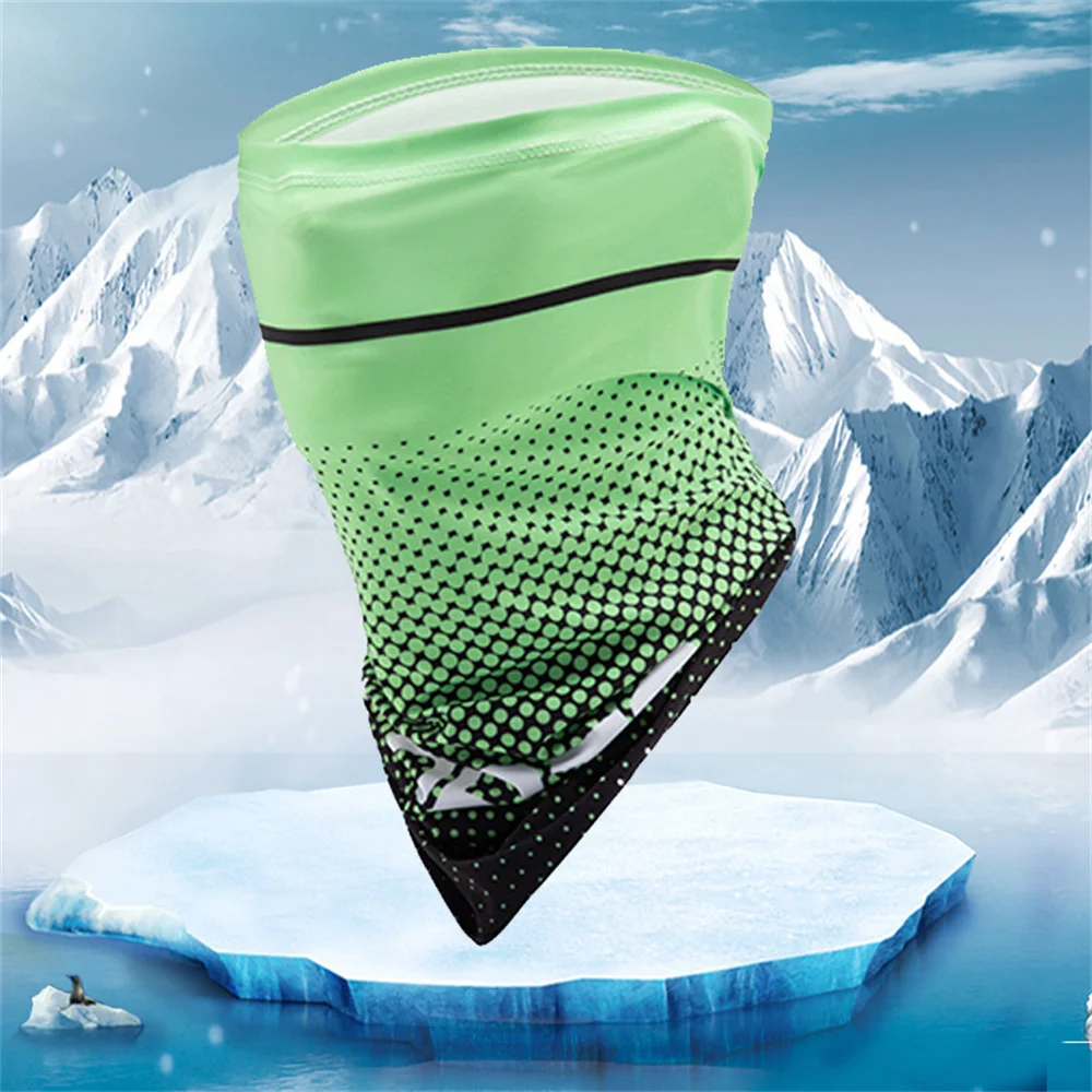 Masque facial Ice InjImaging, crème solaire, absorption de la sueur, randonnée, camping, chasse, écharpe de cou, bandana, écharpe magique de moto