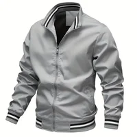 Spring Autumn Men's Casual Sport Color Jacket Thin Model for Summer Season Regular Length Loose Fit Chinese Origin