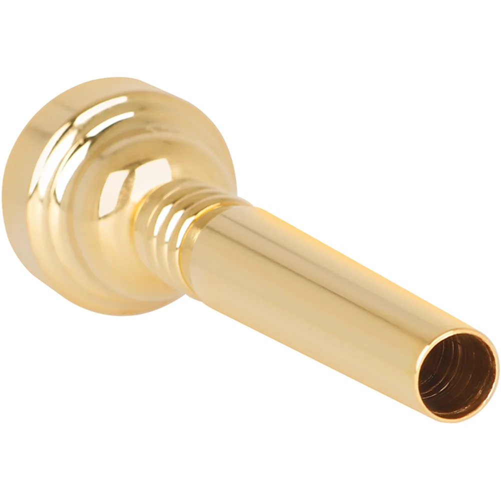 Small Metal Gold Plated Trumpet Mouthpiece For Adult Beginner Music Instrument Brass Musical Small Size Mouthpiece Durable Safe