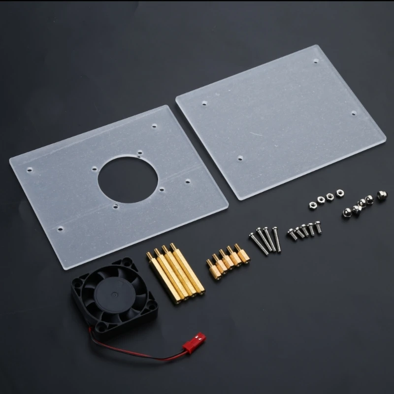 

Прозрачный акриловый корпус H4GA для OrangePi 5 с защитным чехлом для охлаждения и охлаждения