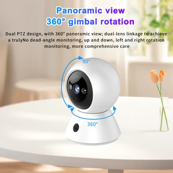 무선 모션 감지 야간 투시 보안 카메라, 실시간 앱 알람, Wi-Fi 1080P HD 카메라, 가정 사무실용, K11