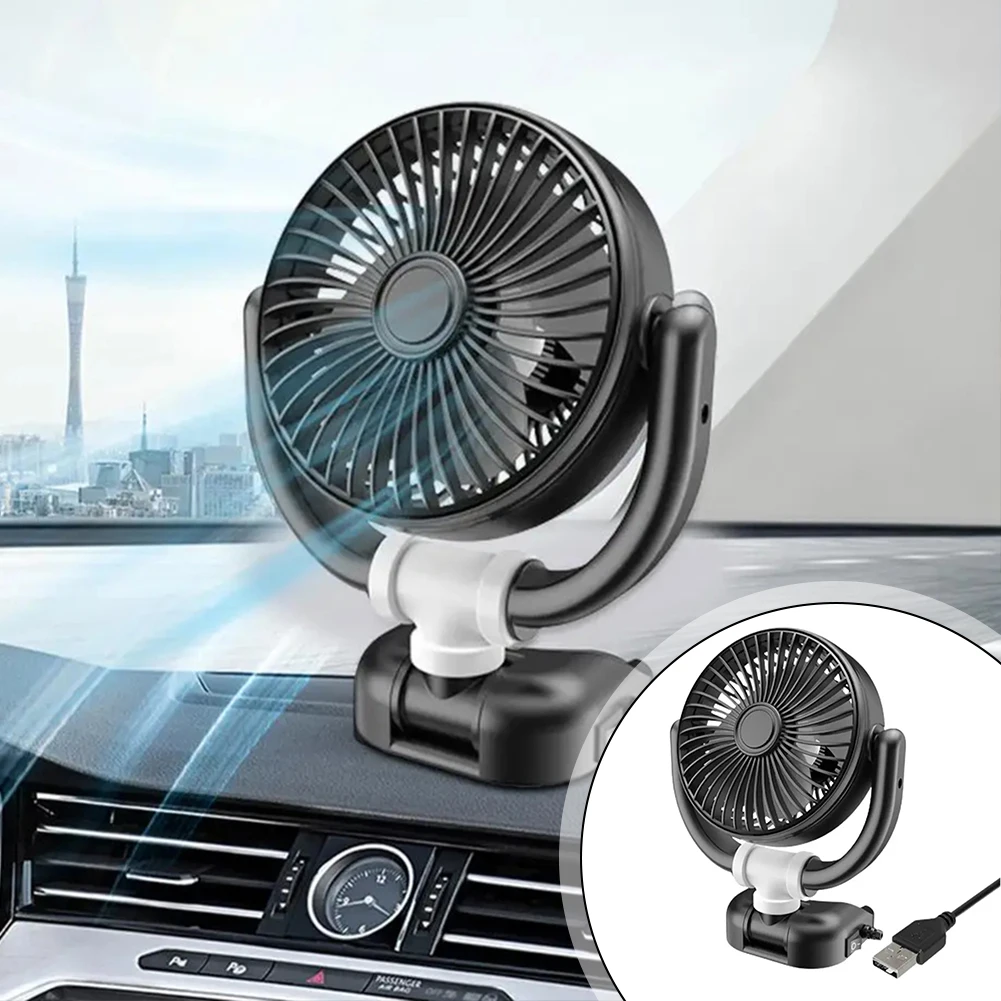 12/24V Car Portable Fan Dashboard Heater USB Powered Cooling Heating Home Summer Travel Cooling Systems Car Accessories