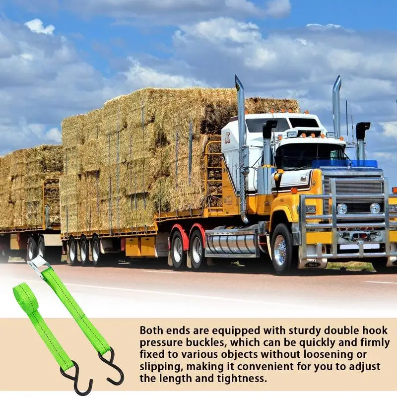 Truck Tie Down Straps Truck Straps Waterproof 5m Ratchet Strap Rope Tightener Heavy Duty Cargo Camping Accessories