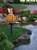 Decorative Garden Stakes Pathway Outdoor Decor Lamp Fairy Snail Statue Solar Light Garden Stake Solar Pathway Lights Ornament 3